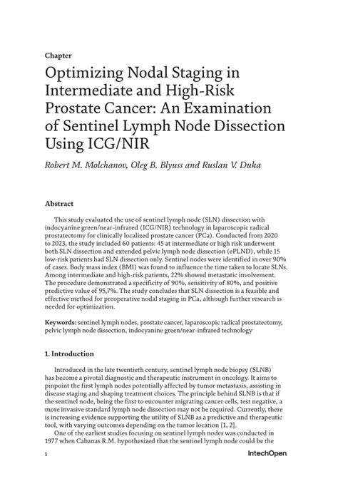 Pdf Optimizing Nodal Staging In Intermediate And High Risk Prostate Cancer An Examination Of