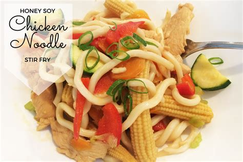I marinated the chicken with some soy sauce, oyster sauce. Honey Soy Chicken Noodle Stir Fry Recipe - Mum's Lounge