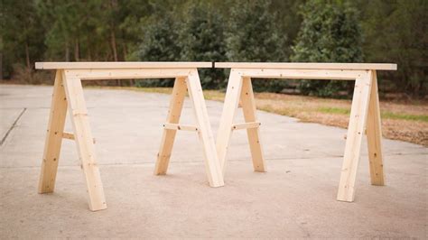 *this video is sponsored by the home depot. Build a Pair of Sturdy Folding Sawhorses - YouTube