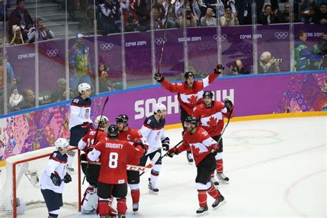 highlights and analysis canada defeats united states in men s hockey semifinal the new york times