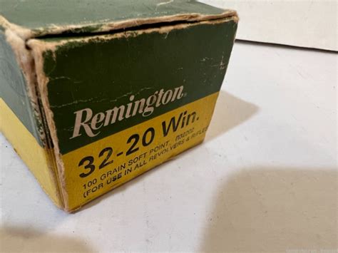 Remington 32 20 100 Gr Soft Point Full 50 Rd Box 337 Pistol