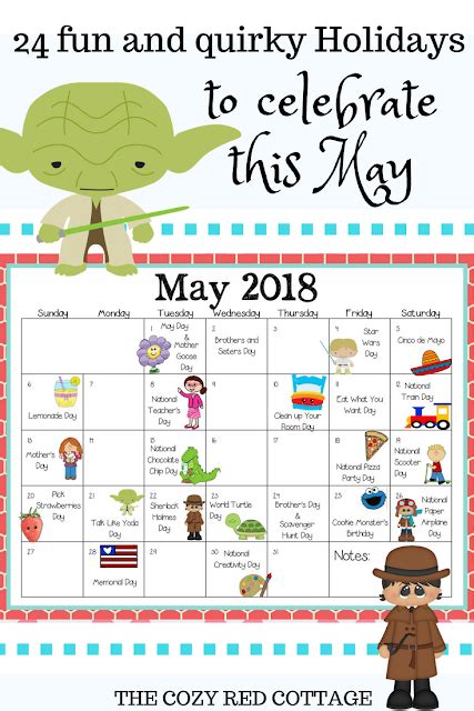 24 Fun Holidays To Celebrate With Your Kids In May Holiday Fun