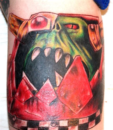 Warhammer 40k Ork Tattoo By Jennypennypasta On Deviantart