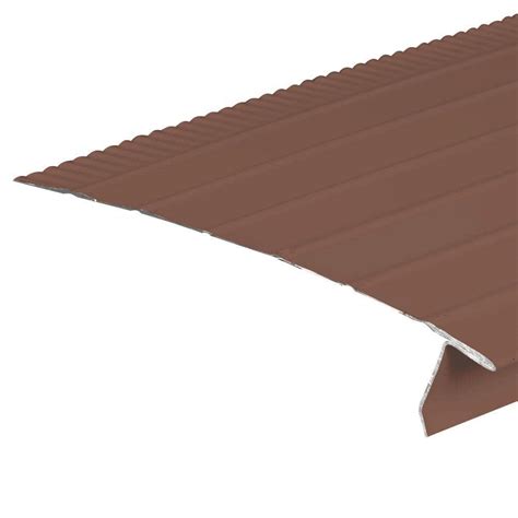 Amerimax Home Products F8 Open Face X 10 Ft Brown Aluminum Hemmed Drip Edge Flashing 5521719120