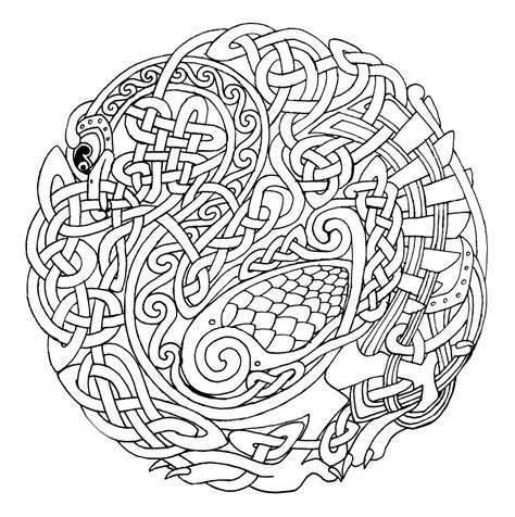 The species that you can color are various : MANDALA COLORING PAGES: CELTIC MANDALA COLORING PAGES FOR ...