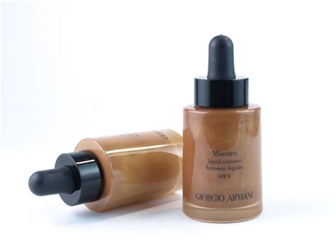 Giorgio Armani Maestro Liquid Summer Bronzer In 90 And 110 Review