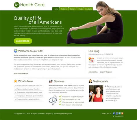 Wellness Website Templates