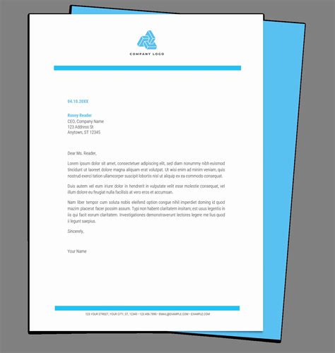 Microsoft Word Letterhead Template Elegant Free Letterhead Templates