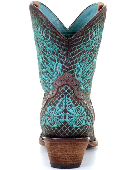 Corral Womens Floral Embroidery Western Boots Snip Toe Boot Barn