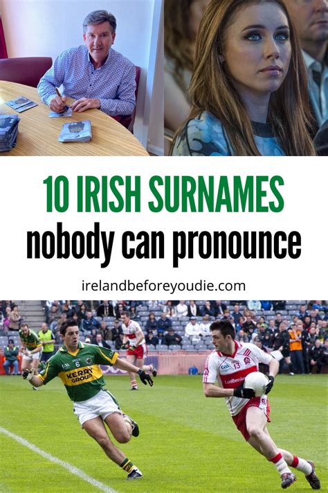 Top 10 Irish Surnames Nobody Can Pronounce Irish Surnames Irish Names Irish