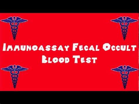 It is done for the detection of blood in the stool that is not visible on gross inspection. Pronounce Medical Words ― Immunoassay Fecal Occult Blood ...