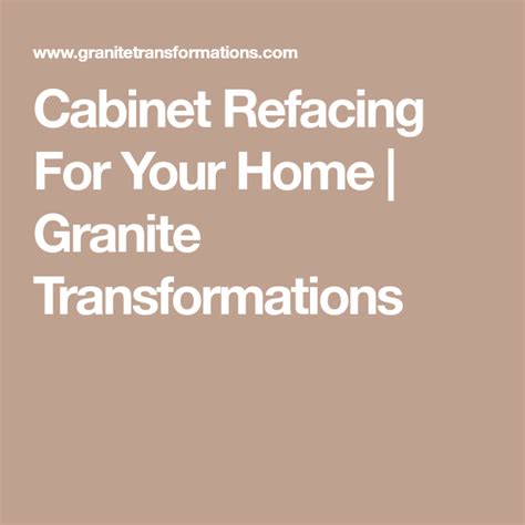 They also appear in other related business categories including cabinets, kitchen planning & remodeling service, and bathroom remodeling. Cabinet Refacing For Your Home | Granite Transformations ...