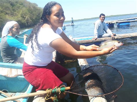 Mujeres Nicaragüenses Demuestran Sus Habilidades En La Pesca