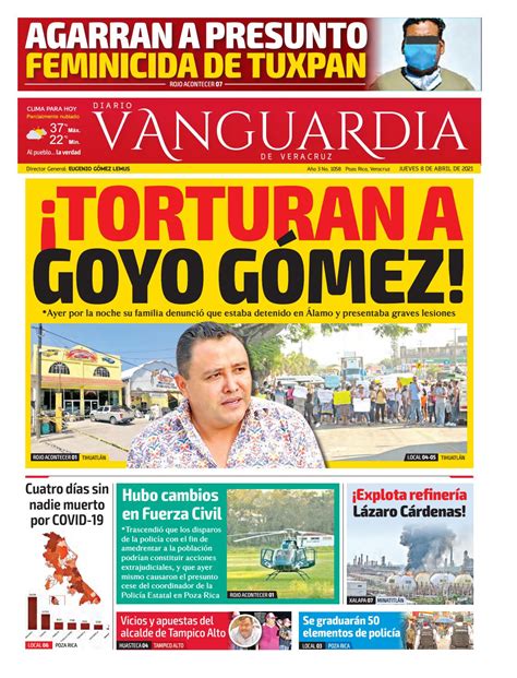 Vanguardia De Veracruz 08 De Abril De 2021 By Vanguardia Veracruz Issuu