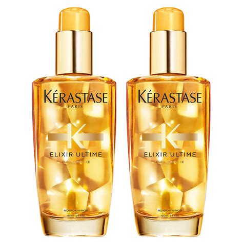 100% vegan, gluten free, sulfate & sodium chloride free, paraben free. Kérastase Elixir Ultime Hair Oil Duo 100ml - FREE Delivery
