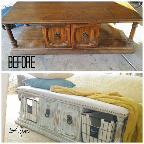 It makes so beautiful color combination inspired from this image. Upholstered Bench from a Coffee Table · Addison Meadows ...