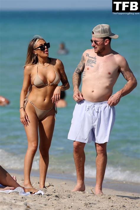 Johnny Manziel Hits The Beach With A Bikini Clad Blonde Woman In Miami 24 Photos Thefappening