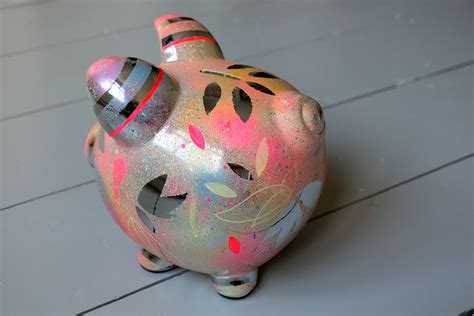 Customised Hand Painted Piggy Bank On Behance