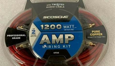 scosche amp wiring kit