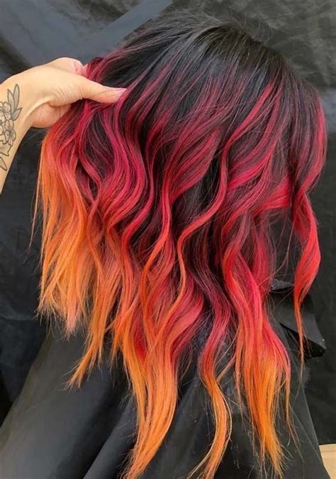 Pin By Tatiana Sailsman On Wigs Fire Hair Fire Hair Color Cool Hair