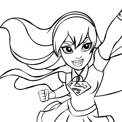 Get Dc Supergirl Coloring Pages Iremiss