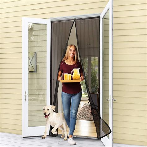 Vive Comb Magnetic Mesh Screen Door Instant Magic Mesh Curtain Closer