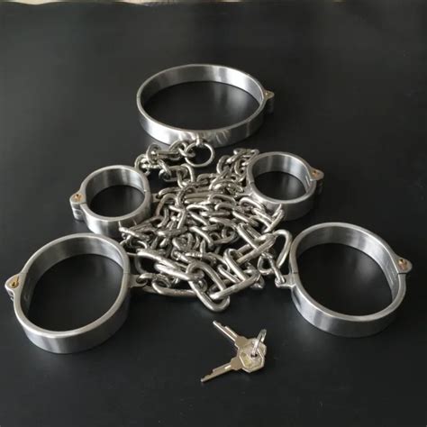 Adult Game Heavy Stainless Steel Bdsm Bondage Handcuff Slave Ankle Cuffs Bdsm 12900 Picclick