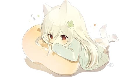 Download 3840x2160 Anime Girl Chibi Cute Animal Ears