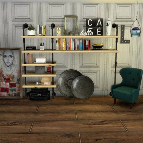 Laforma Armchair And Pipe Shelf At Leo Sims Sims 4 Updates