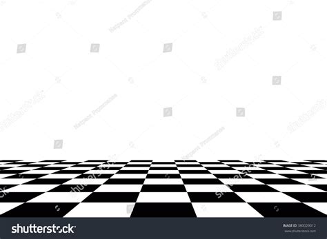 Black White Checkered Floor Stock Illustration 380029012 Shutterstock