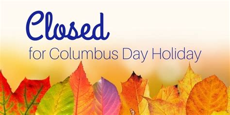 Closed Columbus Day Clip Art