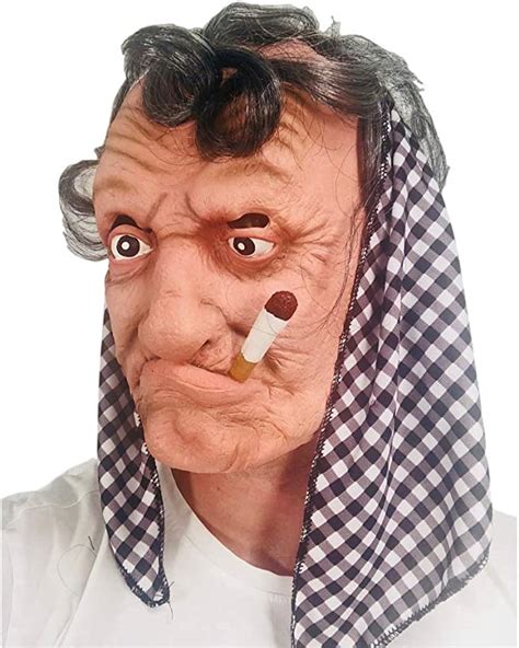 Rubber Johnnies Smokey Old Woman Mask Adult One Size