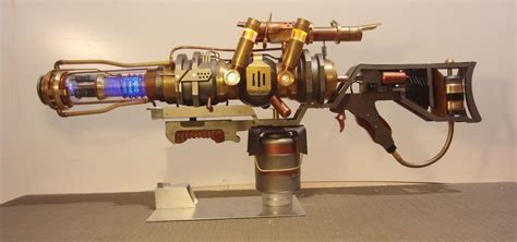 Fallout Plasma Rifle Steampunked Incl Lights And A Burning Laser Arte