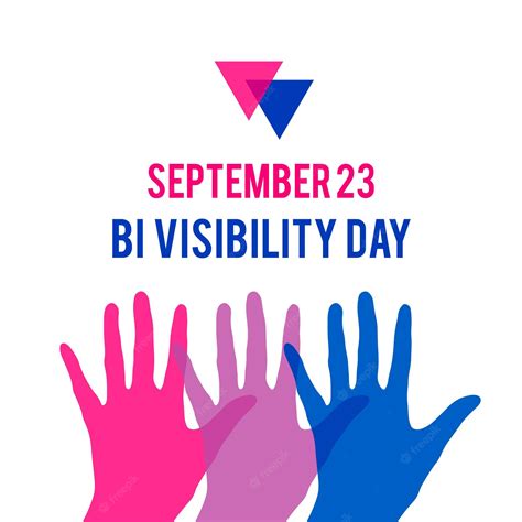 Premium Vector Bisexuality Day Or Bi Visibility Day Typography Poster Lgbt Community Event