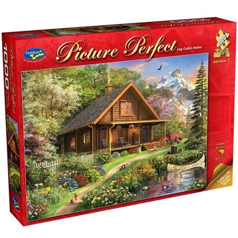 Holdson Puzzle Picture Perfect S7 1000pc Log Cabin Home Holdson