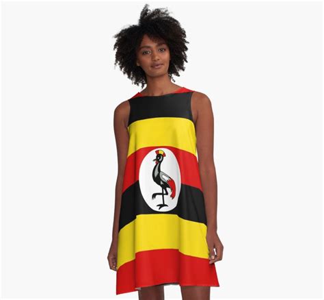 Uganda Flag By Impactees Woven Dress Dress Fabric Uganda Flag