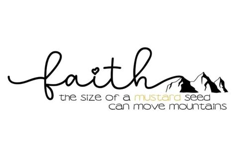 Faith Of A Mustard Seed Graphic By Studio 26 Design Co · Creative Fabrica