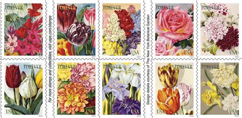 Beautiful Flowers Decorate Forever Stamps