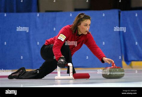 Scottish Curling Championships At The Dewar Centre In Perth Stock Photo