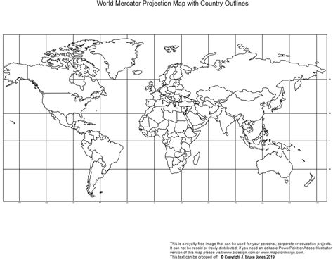 Printable Blank World Outline Maps • Royalty Free • Globe — Db