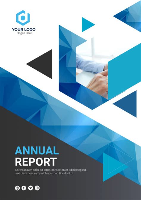 Annual Report Cover Design Template Postermywall