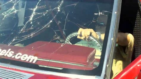 breaking  windshield  loud bass sbn  pipo sanchez shatters