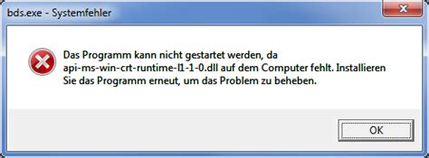 Hello, see if this fix helps you: Missing api-ms-win-crt-runtime-l1-0.dll when launching ...