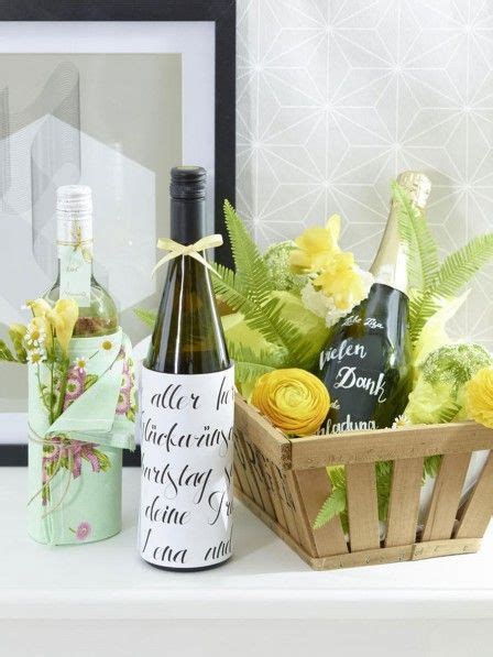 Eine bekannte wird bald 30 jahre alt. Flaschen hübsch verpacken: So einfach geht's | Geschenke ...