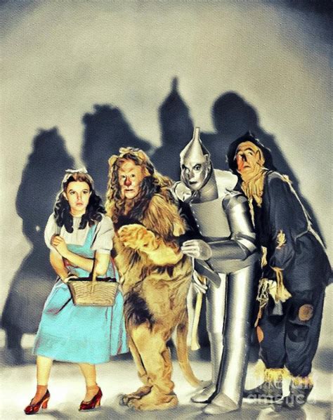 The Cast Of The Wizard Of Oz Painting By John Springfield