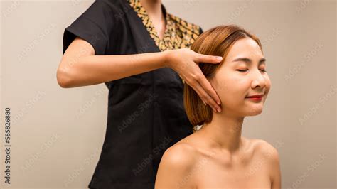 Relaxing With Hand Massage At Beauty Spa Soothing Massage Hand Of Professional Massage