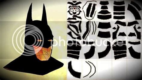 Papermau Batman Arkham Origins Batman Cowl Paper Model In 11 Scale