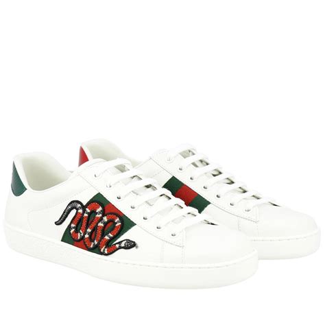 New Ace Lace Up Sneakers In Smooth Leather With Web Gucci Bands And