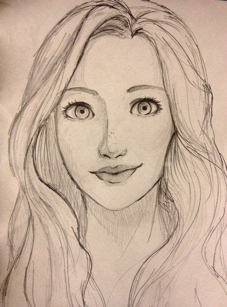 Cute Girl Face Drawing Realistic Drawing Skill