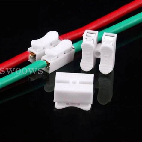 30pcs Electrical Cable Connectors Quick Splice Lock Wire Terminals Self